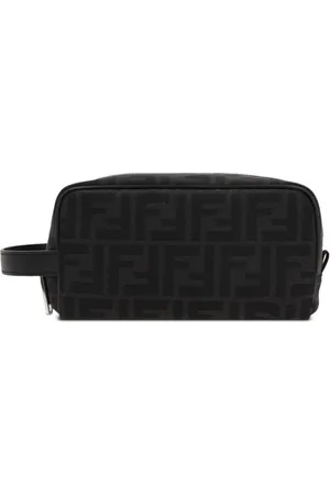 Fendi Neceser pequeño con logo FF en jacquard