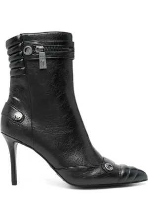 Roberto Cavalli Botines con aplique del logo y tacón de 90mm