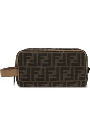 Fendi Neceser pequeño con logo FF en jacquard