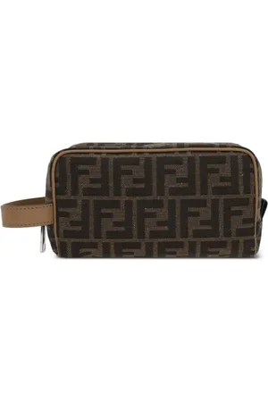 Fendi Neceser pequeño con logo FF en jacquard