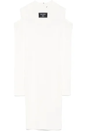 Balmain Vestido corto de canalé