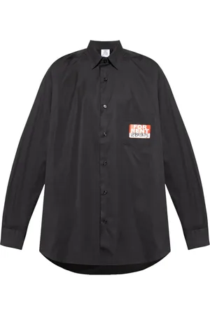 Vetements Camisa con stickers estampados