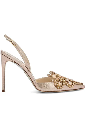 RENE CAOVILLA Zapatillas de cristal con tacón de 105mm