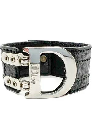 Dior Brazalete con placa del logo 2000