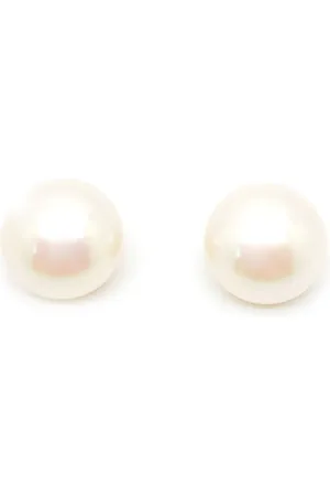 Dior Aretes de clip con perla artificial 1980