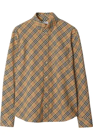 Burberry Camisa con cuadros estampados