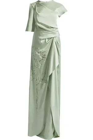 Erdem Vestido de fiesta asimétrico manga corta