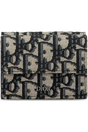 Dior Cartera Oblique Canvas Trifold Wallet 2022