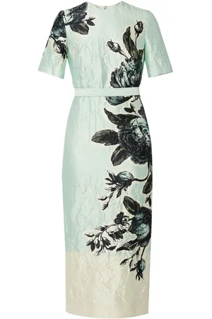 Erdem Vestido midi manga corta