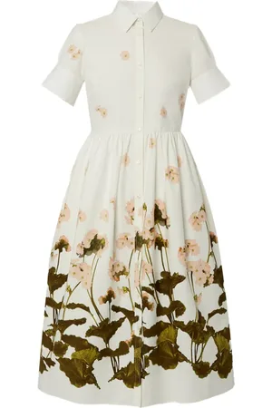 Erdem Vestido midi manga corta