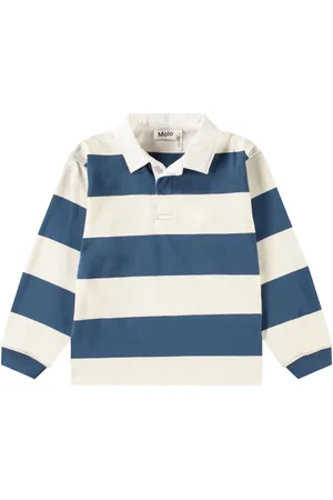 Molo Playera tipo polo de algodón orgánico con rayas