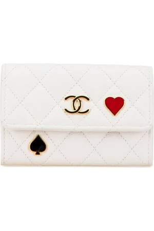 CHANEL Cartera Quilted Caviar Coco Casino Flap Card Holder 2023