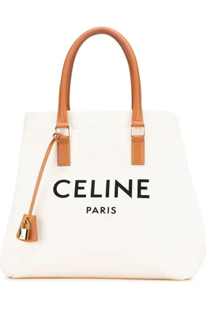 Céline Tote Small Canvas Logo Print Horizontal Cabas 2019