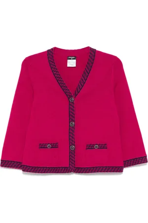 CHANEL Cárdigan con botones y logo CC 2010