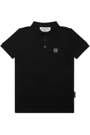 Philipp Plein Playera tipo polo con logo estampado