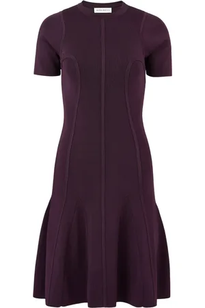 Nina Ricci Vestido midi con detalle peplum