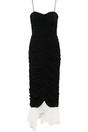 ROTATE Vestido midi con diseño de dos capas