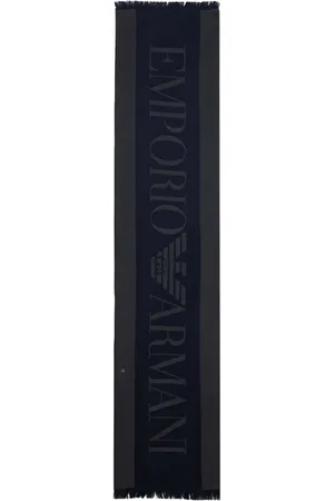 Emporio Armani Mascada con logo en jacquard