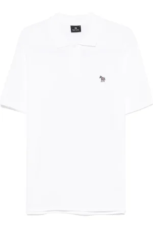 Paul Smith Playera tipo polo con parche Zebra