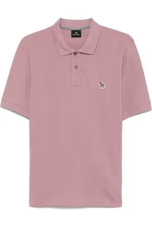 Paul Smith Playera tipo polo con parche Zebra