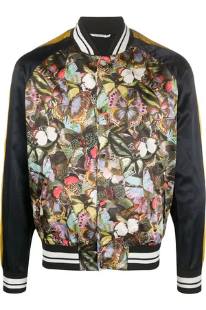 VALENTINO GARAVANI Chamarra bomber con estampado de mariposas