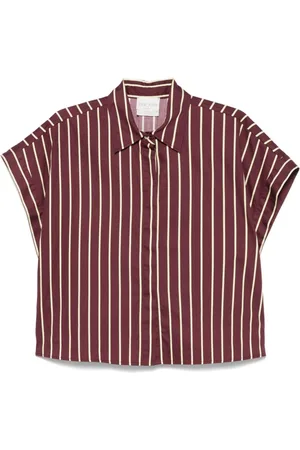 FORTE FORTE Camisa con rayas estampadas