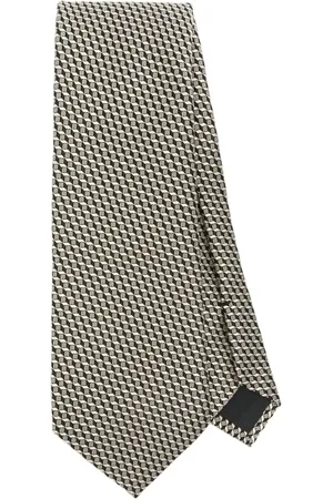 Tom Ford Corbata con motivo en jacquard