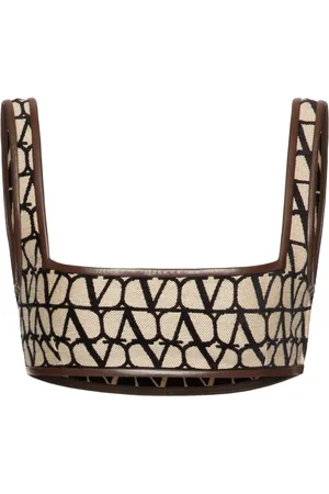 VALENTINO GARAVANI Top tipo bralette Toile Iconographe Light