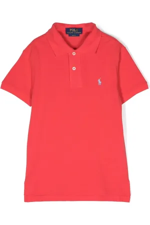 Ralph Lauren Playera tipo polo con logo bordado