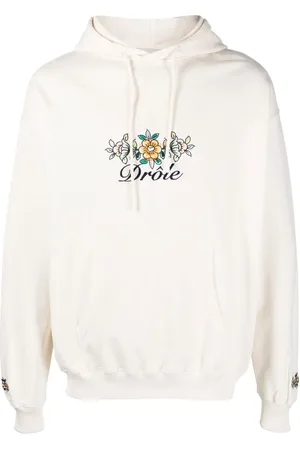 Drôle de Monsieur Hoodie con estampado floral y logo