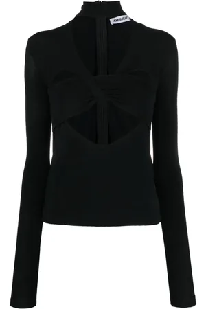 AMBUSH Top con cuello alto y detalles de aberturas