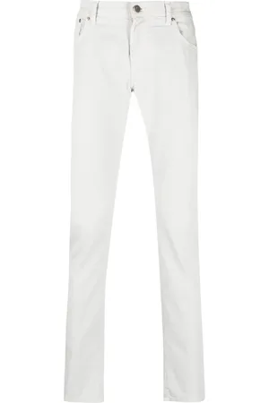 corneliani Pantalones skinny con tiro bajo