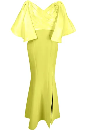 Gaby Charbachy Vestido largo con hombros descubiertos