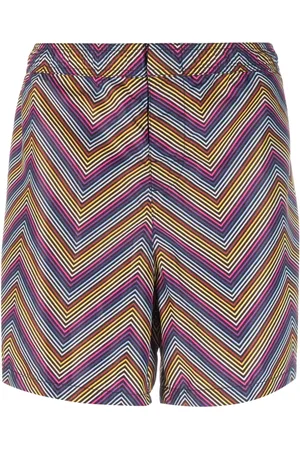 Missoni Shorts de playa con estampado en zigzag