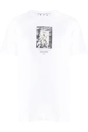 OFF-WHITE Playera con estampado gráfico