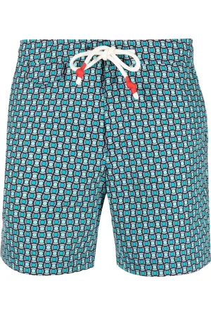 Orlebar Brown Shorts de playa con estampado geométrico