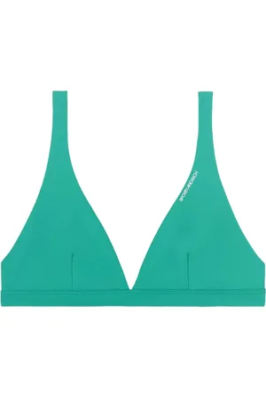 Sporty & Rich Top de bikini con logo estampado