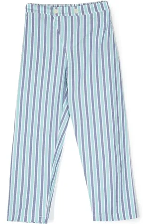 SIOLA Pantalones rectos con motivo de rayas