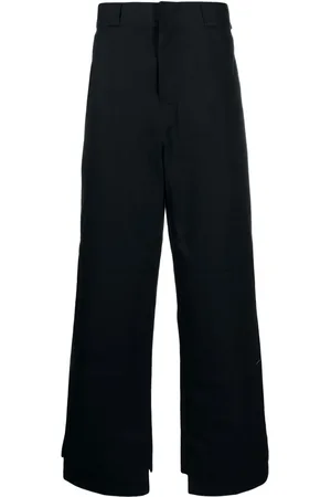 Palm Angels Pantalones rectos con franja Sartorial