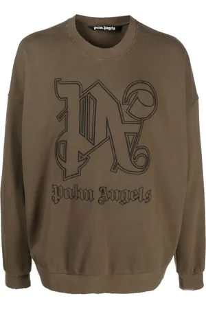 Palm Angels Sudadera con logo bordado