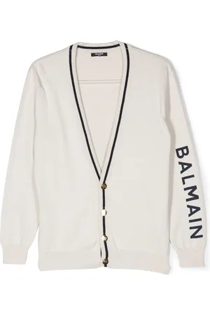 Balmain Cárdigan con detalle de rayas