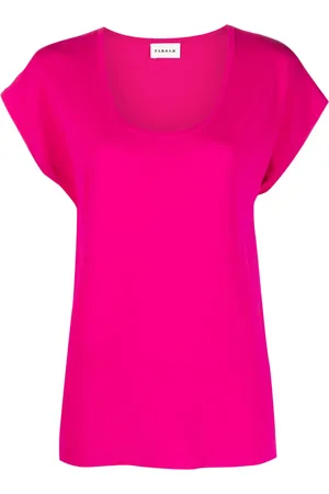 P.A.R.O.S.H. Playera manga corta con cuello en U