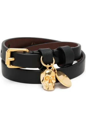 Alexander McQueen Double wrap skull bracelet