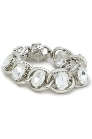 Marni Pulsera de cadena con detalle de strass