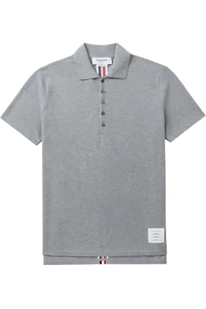 Thom Browne Center-Back Stripe Piqué Polo