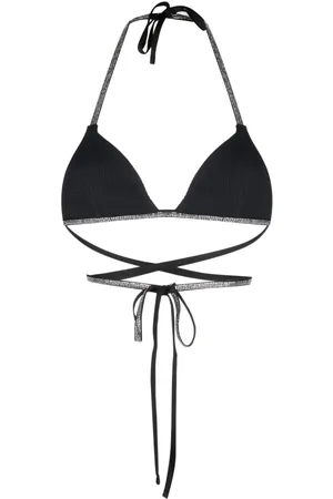 Heron Preston Top de bikini con apliques de strass