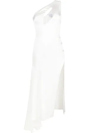 Concepto Vestido satinado con detalle de aberturas