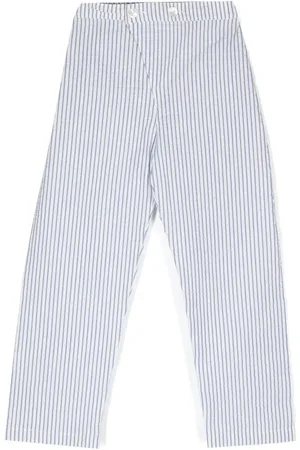 SIOLA Pantalones rectos con rayas estampadas