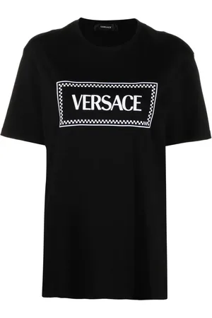 VERSACE Playera con logo bordado años 90