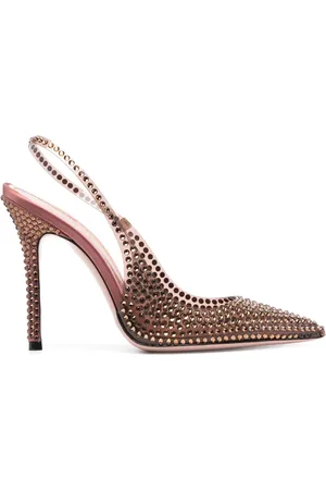 GEDEBE Zapatillas Stella con detalles de cristal y tacón de 105 mm